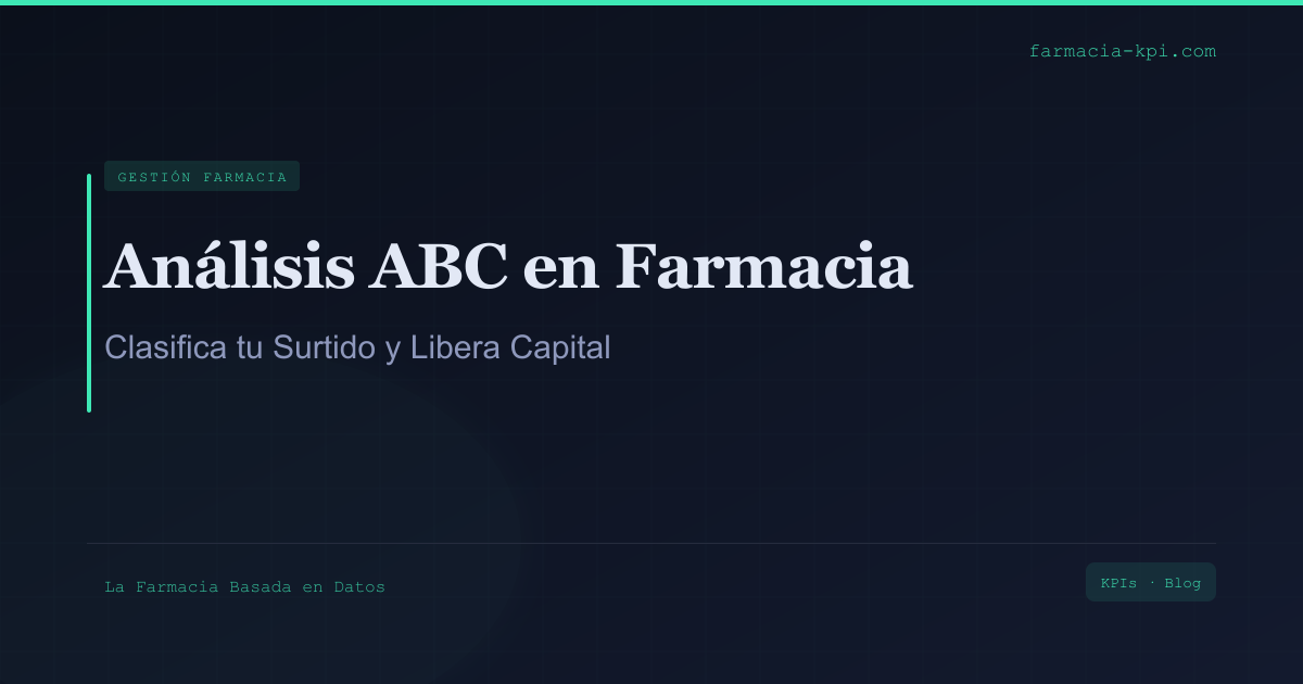 Análisis ABC en Farmacia: Clasifica tu Surtido y Libera Capital