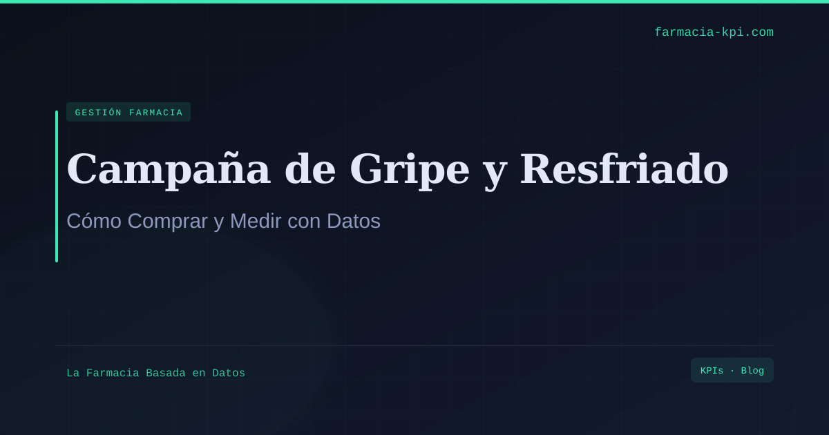 Campaña de gripe y resfriado en la farmacia: previsión de demanda y control de stock