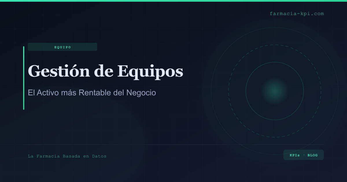 Portada de gestion equipos rentabilidad farmacia