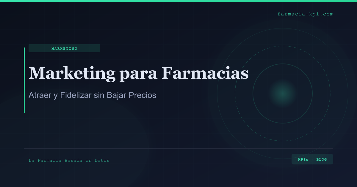Portada de marketing farmacia comunitaria