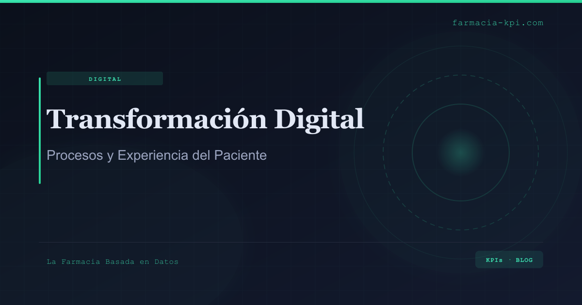 Portada de transformacion digital farmacia comunitaria